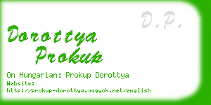 dorottya prokup business card